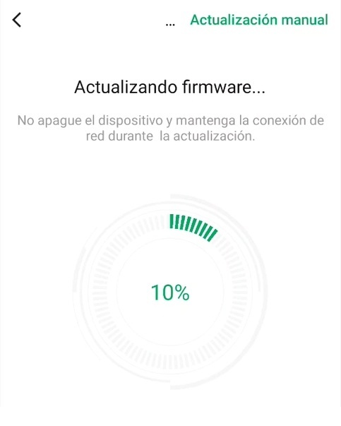 Actualización de firmware en la app de LinknLink