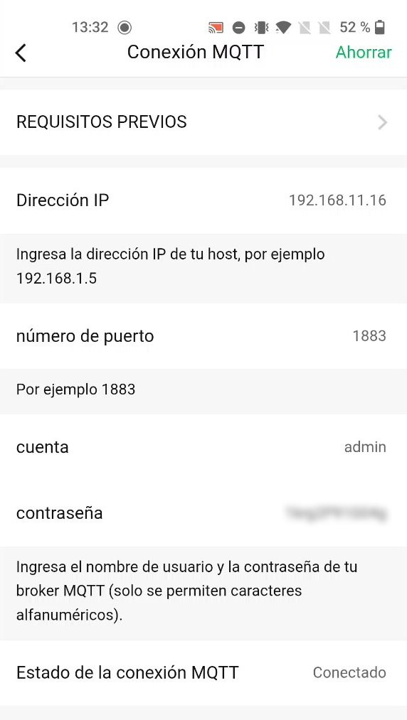 Configuración de MQTT en la app de LinknLink